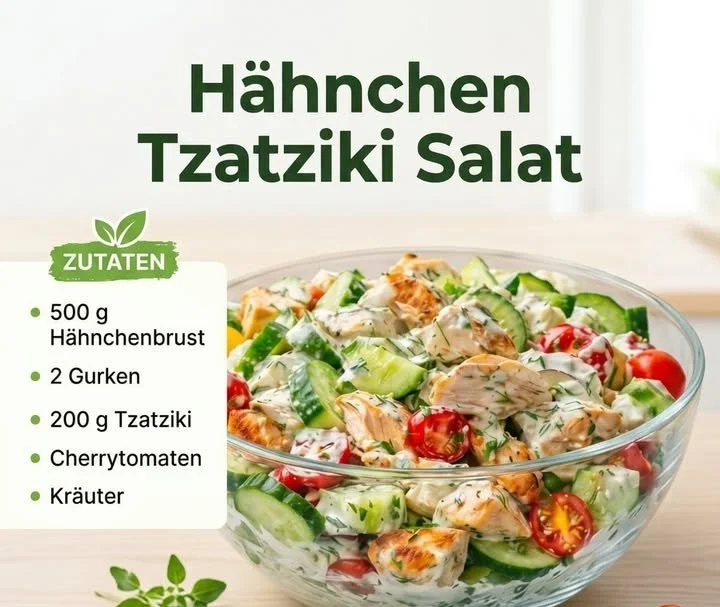 Ein bunter, frischer Salat mit knackigem Gemüse und cremigem Dressing
