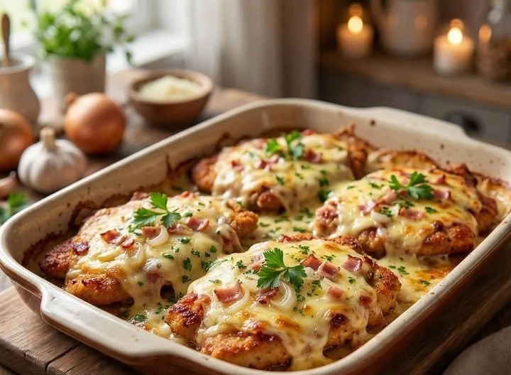 Überbackene Ofen-Schnitzel mit Käse und goldbrauner Kruste