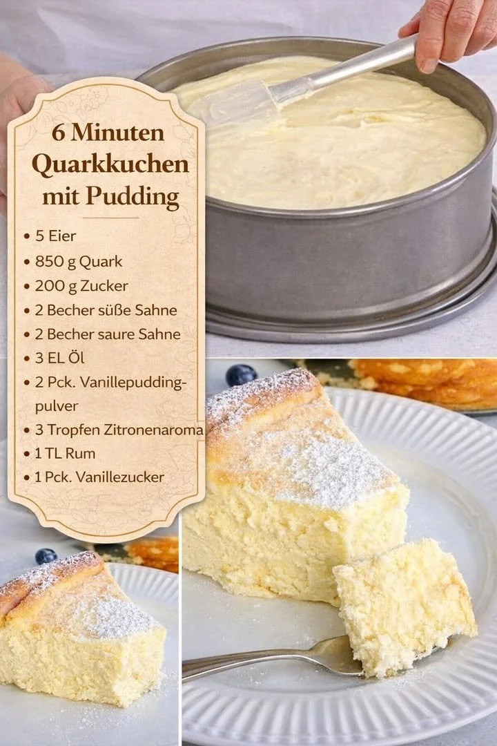 Ultracremiger Quarkkuchen mit frischer Beeren-Dekoration