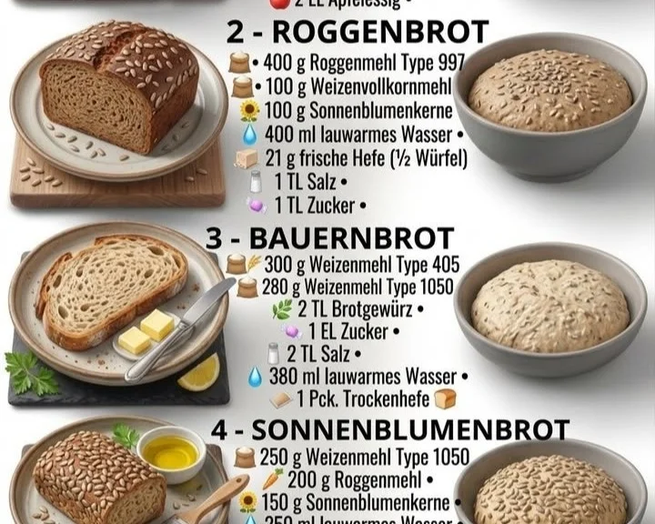 Frisches Vollkornbrot aus biologischen Zutaten auf einem Holzbrett