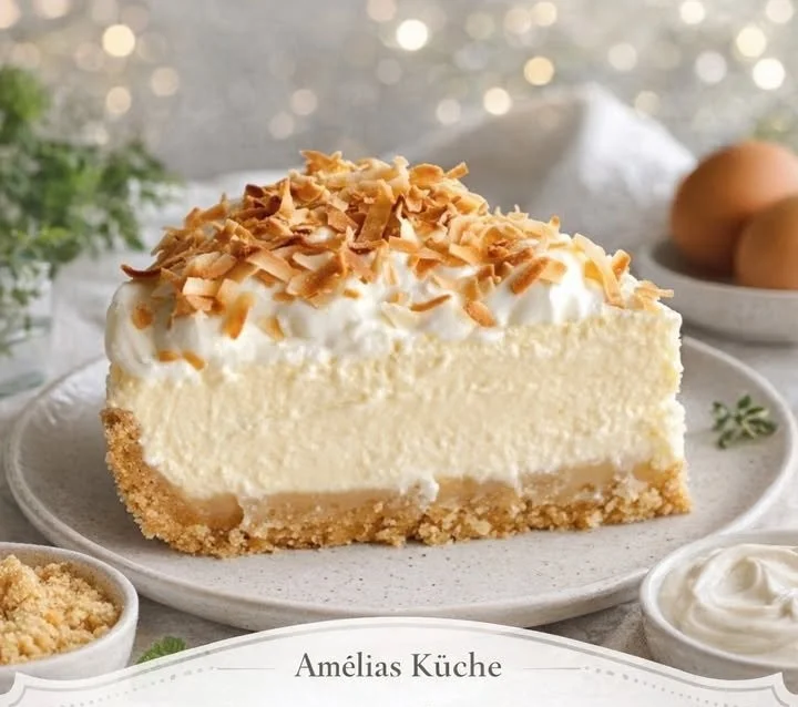 Zuckerfreier Cheesecake mit frischen Früchten und Sahne
