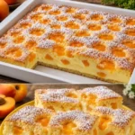 Leckere 12-Löffel Sheet Cake auf einem Tisch präsentiert
