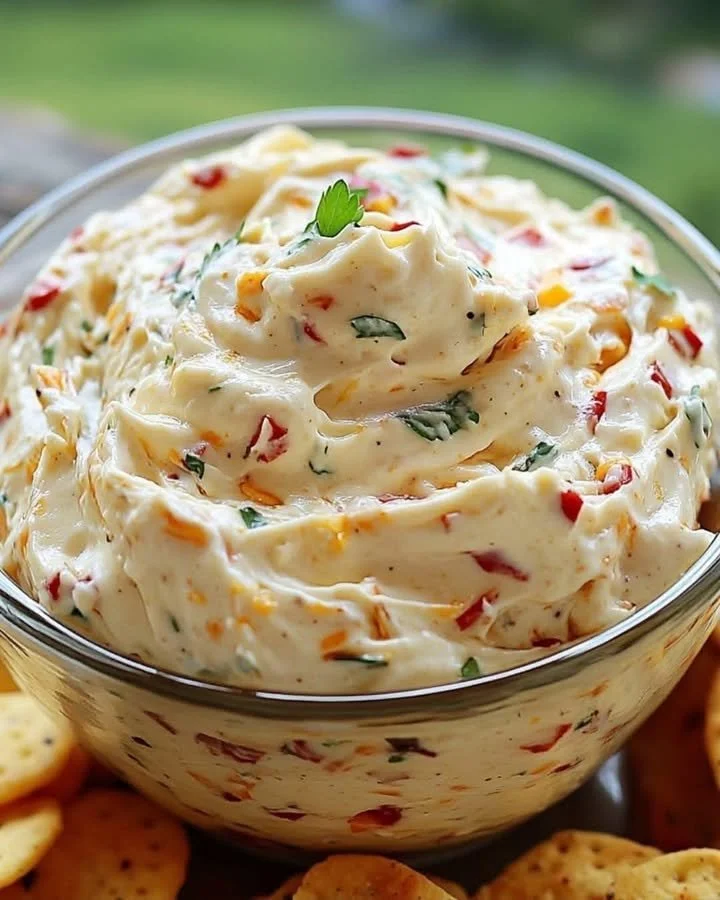 Cowboy Frischkäse Aufstrich auf frischem Brot serviert