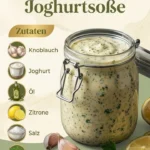 Cremige Knoblauch-Joghurtsoße für Salate und Grillgerichte