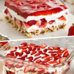 Erdbeer Tiramisu in Schichten mit frischen Erdbeeren und Mascarpone-Creme