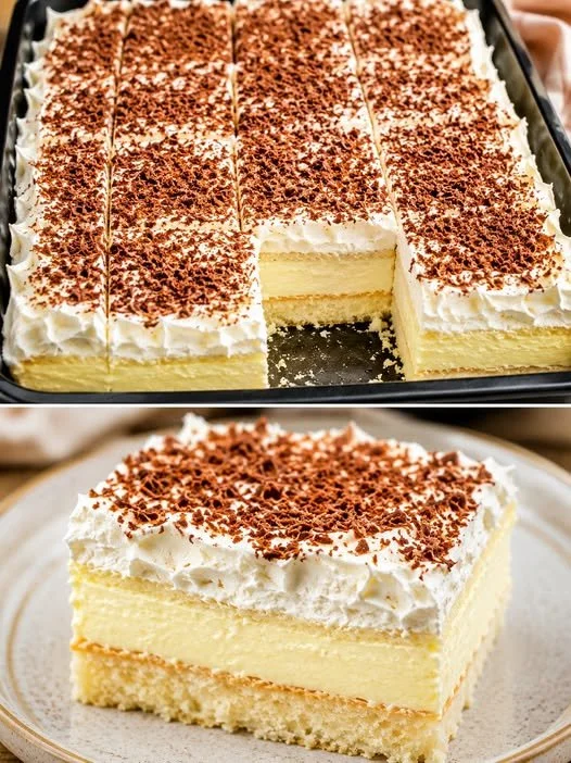Leckerer Vanillecreme Kuchen ohne Backen in einer ansprechenden Präsentation