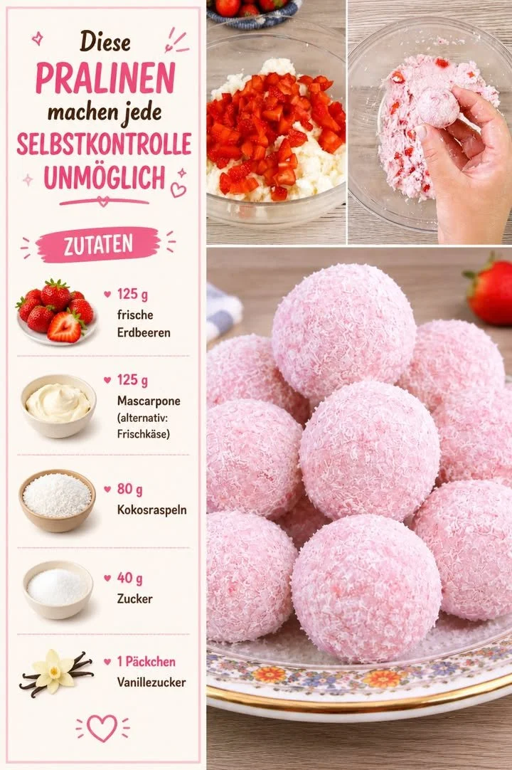 Köstliche Pralinen, die jede Selbstkontrolle unmöglich machen
