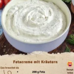 Fetacreme mit Kräutern für natürliche Hautpflege