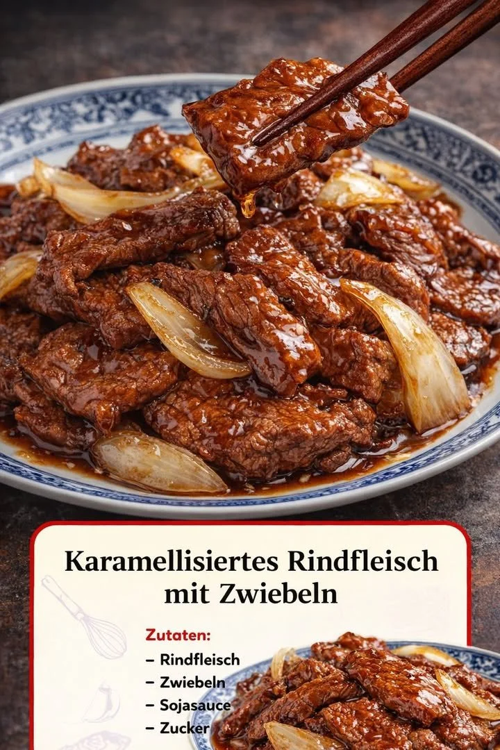 Zartes Fleisch, das im Mund schmilzt, auf einem Teller angerichtet.