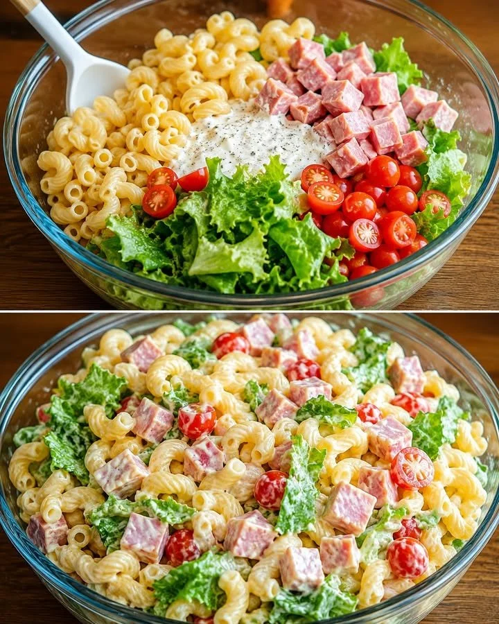 Erfrischender Salat mit Joghurt und frischen Zutaten