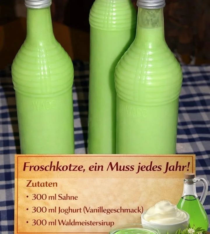 Froschkotze in einer Glasprobe präsentiert, um die gefährlichen Eigenschaften zu zeigen.