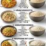 Bunte Gemüsepaella mit frischem Gemüse und Gewürzen auf einem Teller