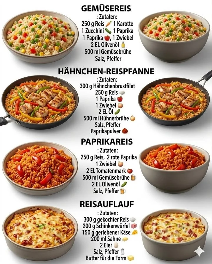 Bunte Schüssel mit Gemüsereis und frischem Gemüse