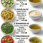 Erfrischender Gurkensalat mit frischen Zutaten und würzigen Kräutern