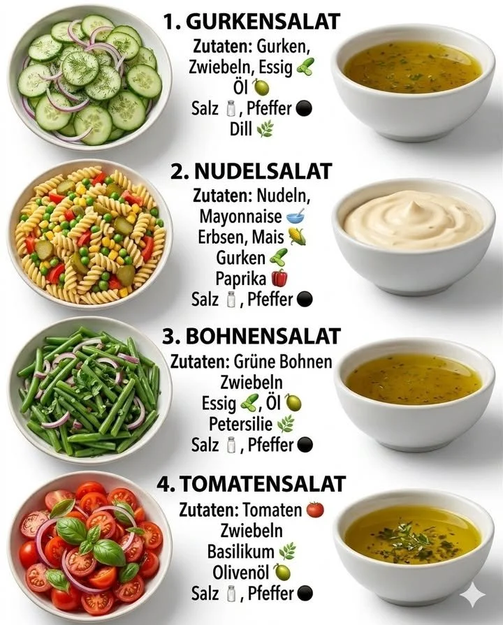 Erfrischender Gurkensalat mit frischen Zutaten und würzigen Kräutern