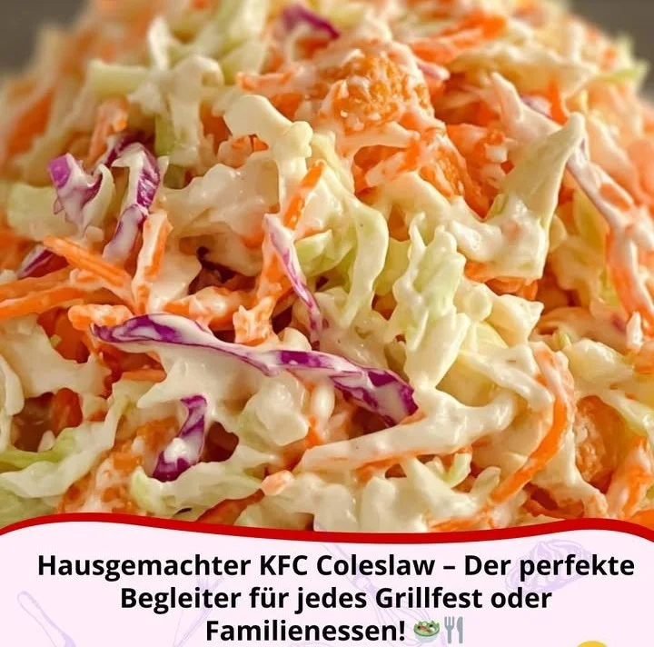 Hausgemachter KFC Coleslaw in einer Schüssel serviert