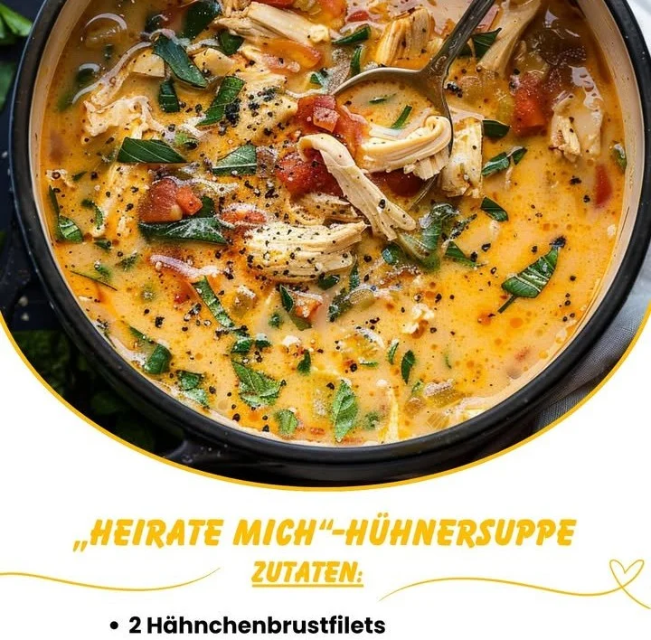 Heirate mich Hühnnersuppe - ein leckeres Rezept für besondere Anlässe