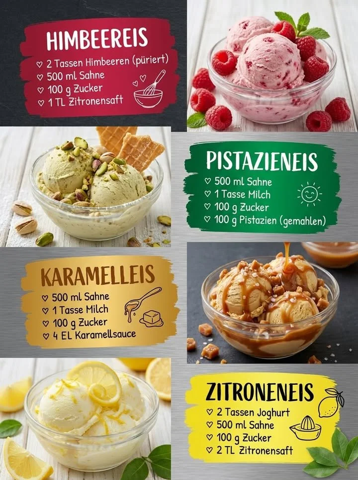 Hausgemachtes Himbeereis in einer Eistüte mit frischen Himbeeren