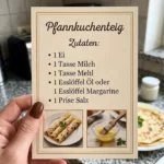 Ein Teller idealer Pfannkuchen, goldbraun und dekoriert mit frischen Früchten