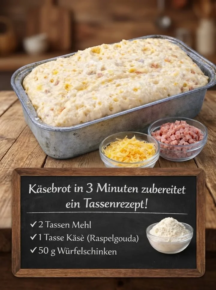 Schnelles Rezept für Käsebrot in 3 Minuten zubereitet.