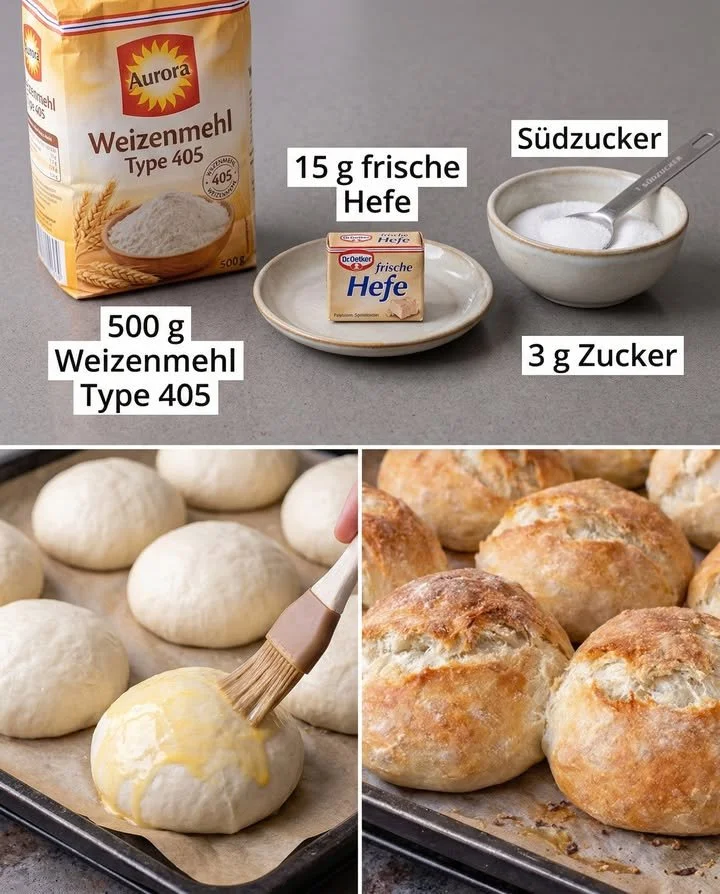 Köstliche DDR-Brötchen frisch aus dem Ofen