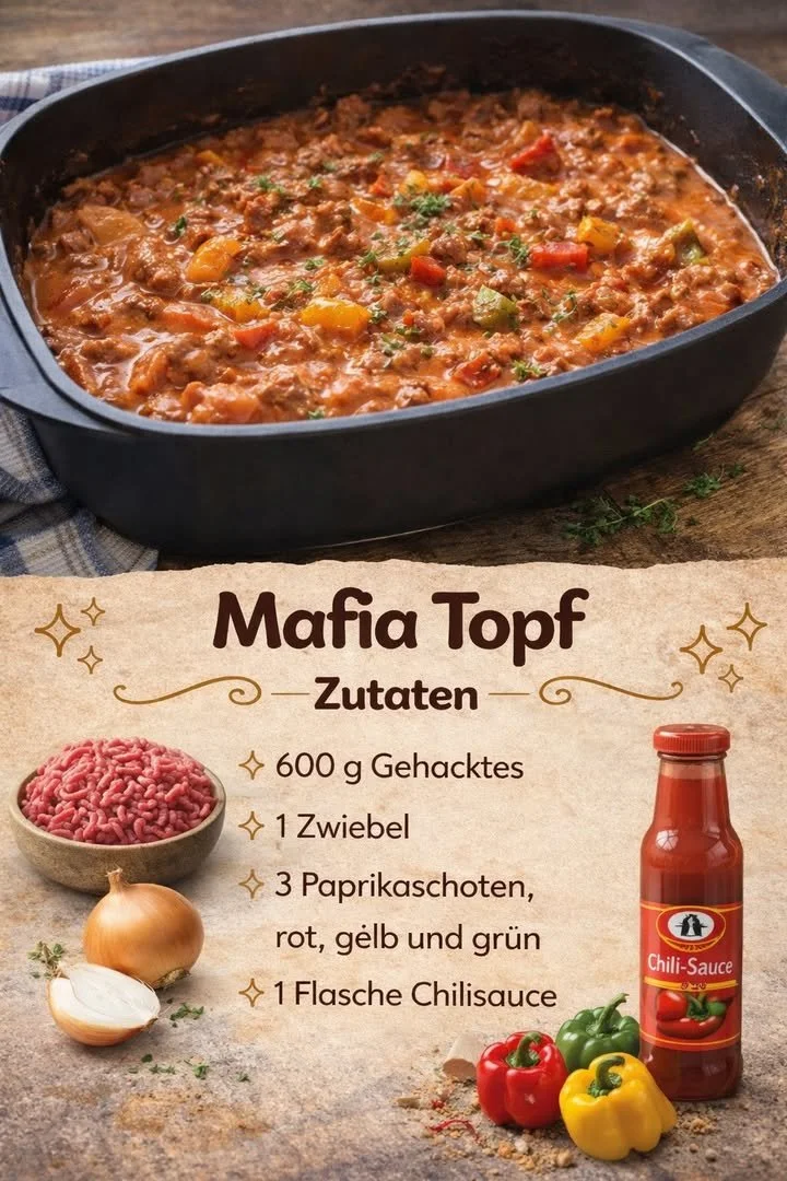 Mafia Topf Spielszene mit Spielern und Karten auf einem Tisch