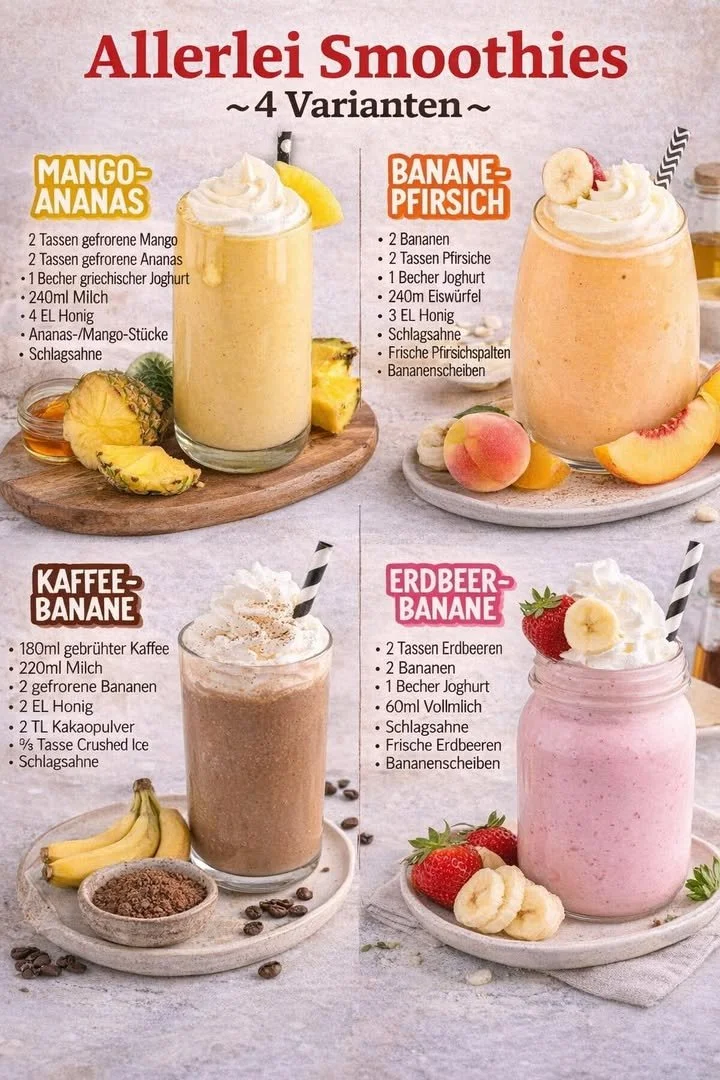Schnelle und gesunde Smoothies für stressige Morgen