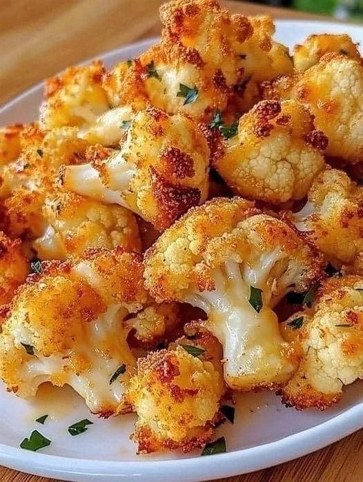 Ofengebackener Käseblumenkohl mit Käse überbacken, gesundes Rezept