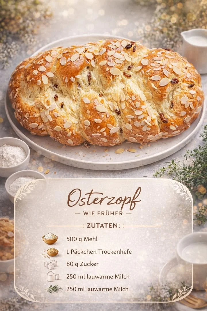 Traditioneller Osterzopf wie früher – Rezept und Zubereitung