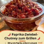 Paprika-Zwiebel-Chutney für Grillgerichte