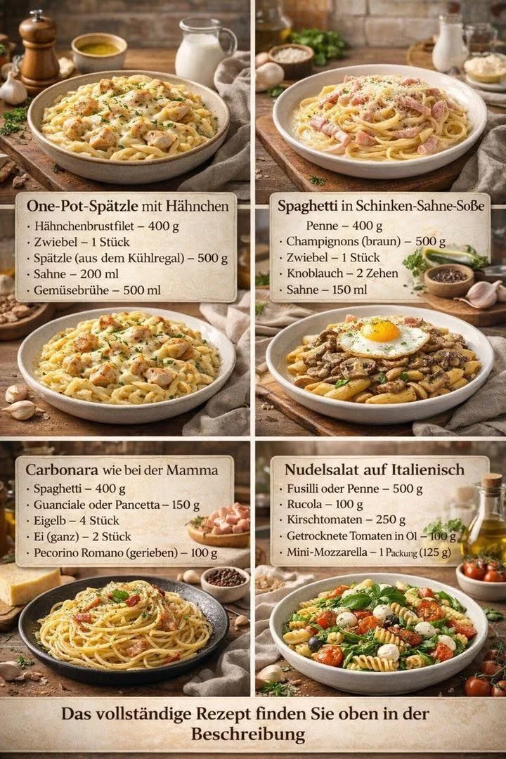 Genussvolle Pasta-Himmel Rezepte für das perfekte Essensvergnügen zu Hause.