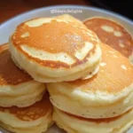 Leckere Pfannkuchen auf einem Teller serviert, ideal für Frühstück oder Dessert.