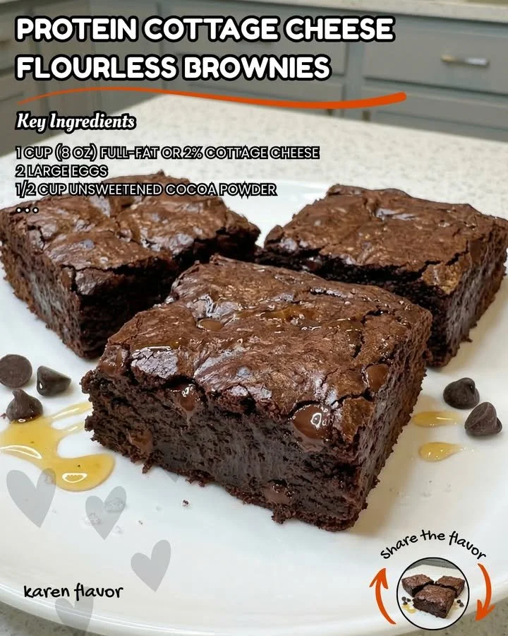 Protein Quark Brownies: Mehlfreie, gesunde Schokoladenleckereien