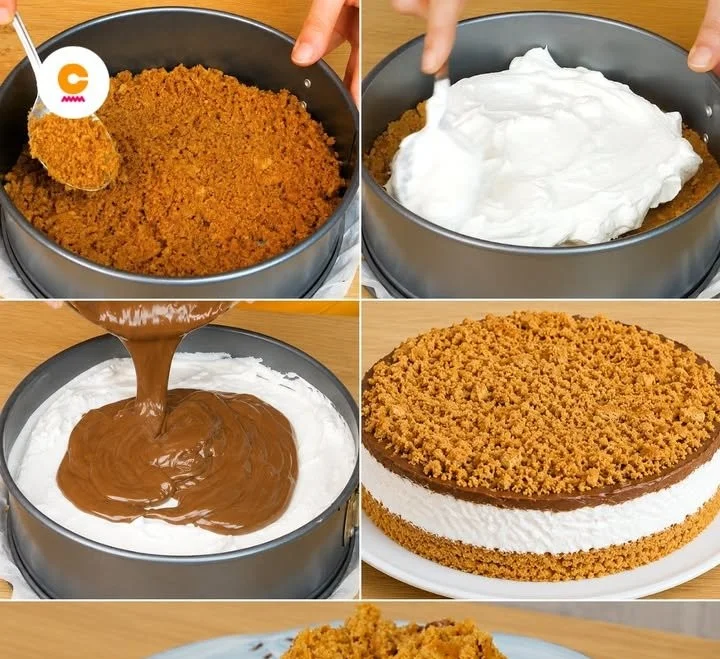 Sbriciolata Käsekuchen mit krümeliger Kruste und Käsefüllung
