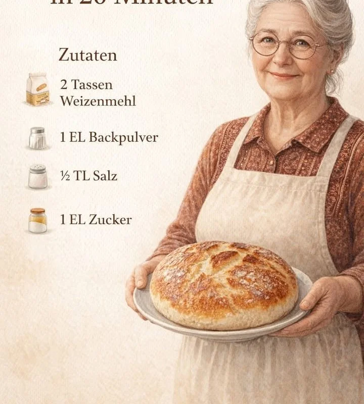 Schnelles Rezept für frisches Brot frisch aus dem Ofen