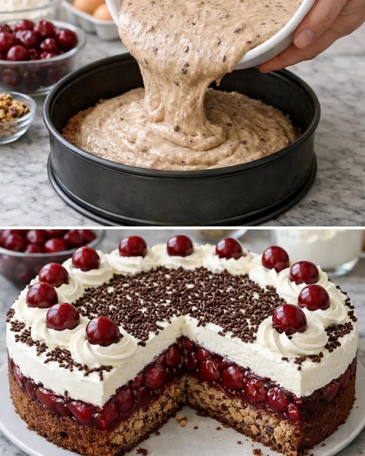 Schoko Kirsch Torte Rezept - einfach zuzubereiten und lecker