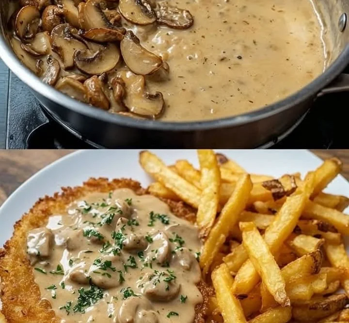 Schwarzwälder Jägersauce in einer eleganten Servierschüssel