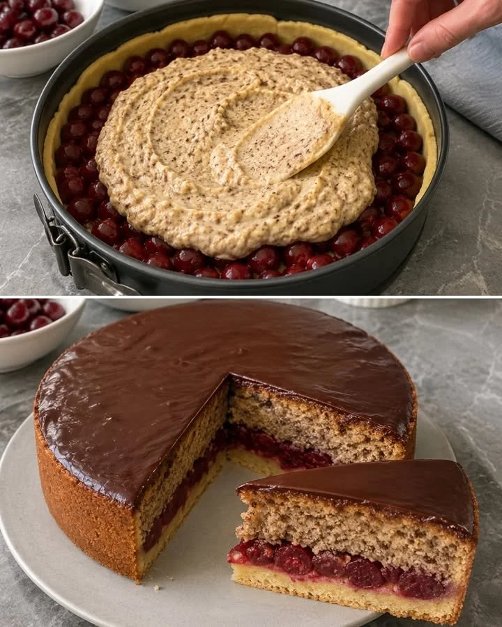 Ein köstlicher Schwiegermutterkuchen auf einem eleganten Teller