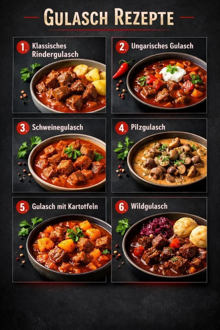 Leckere Gulasch-Rezepte mit herzhaften und würzigen Variationen.