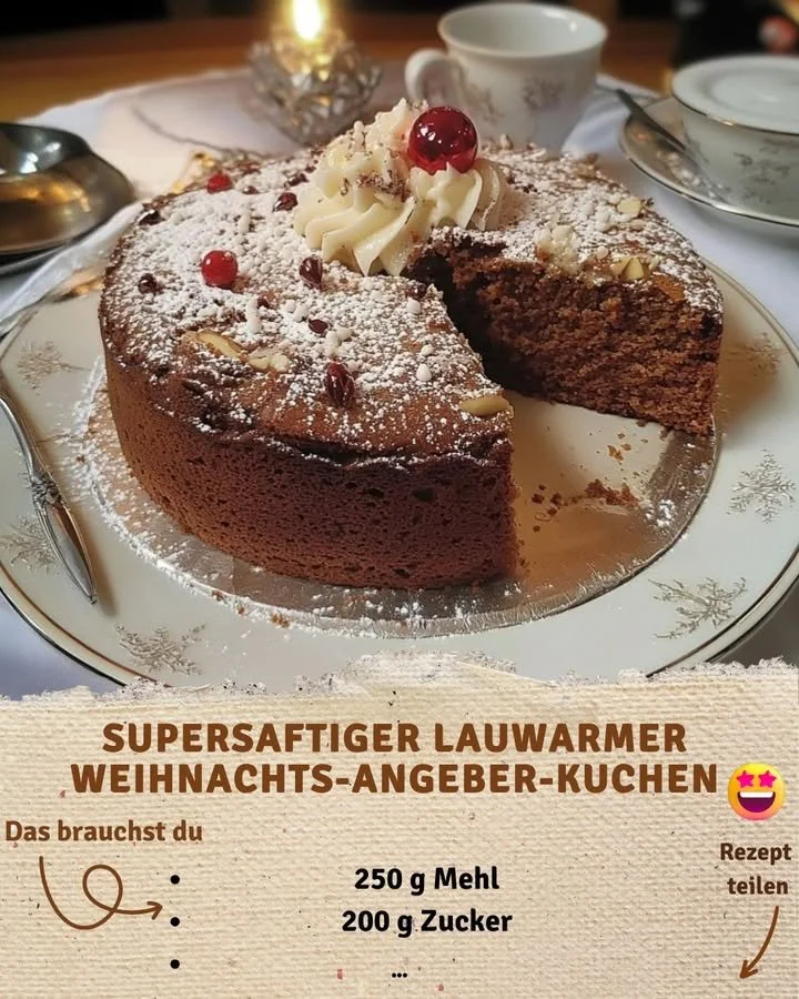Supersaftiger Lauwarmer Weihnachts-Angeber-Kuchen für festliche Anlässe