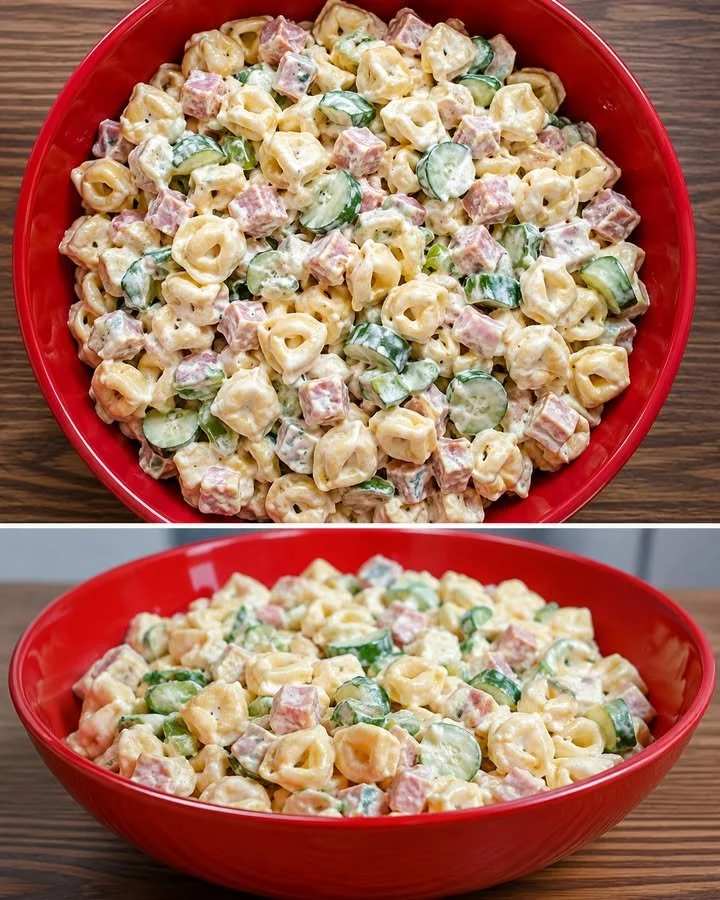 Frischer Tortellinisalat fertig in 10 Minuten.