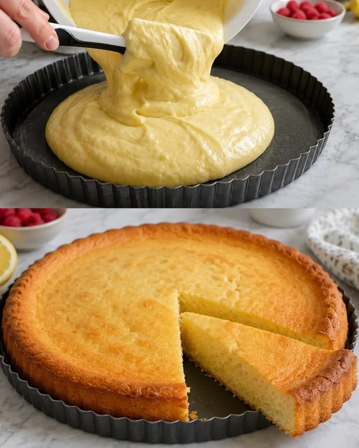 Hausgemachter Tortenboden für frische Obstkuchen