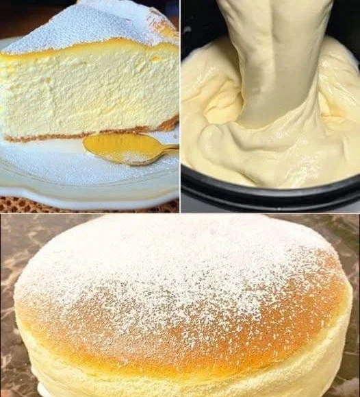 Wolkenkuchen ohne Mehl mit Joghurt auf einem Dessertteller.