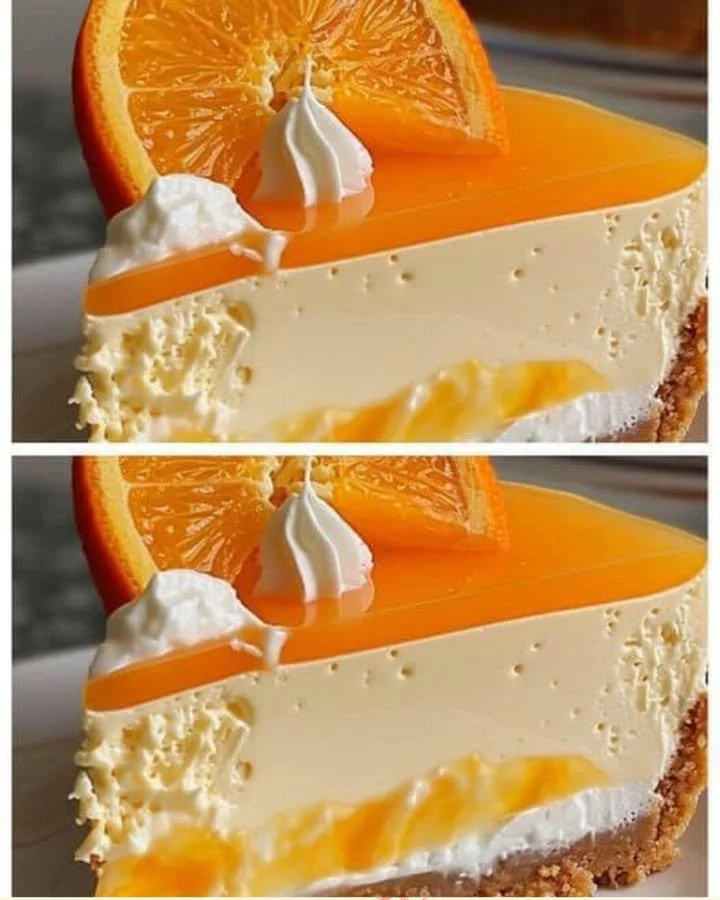 Orangen-Schmand-Kuchen mit frischen Orangen und cremigem Schmand
