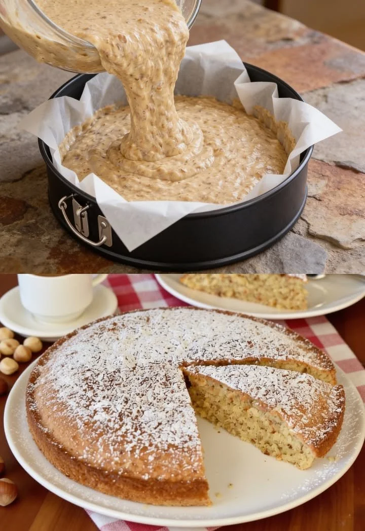Blitzkuchen mit Mandeln, ein schneller und einfacher Kuchen für jeden Anlass.