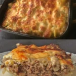 Blumenkohl mit Hackfleisch zubereitet in einer Pfanne