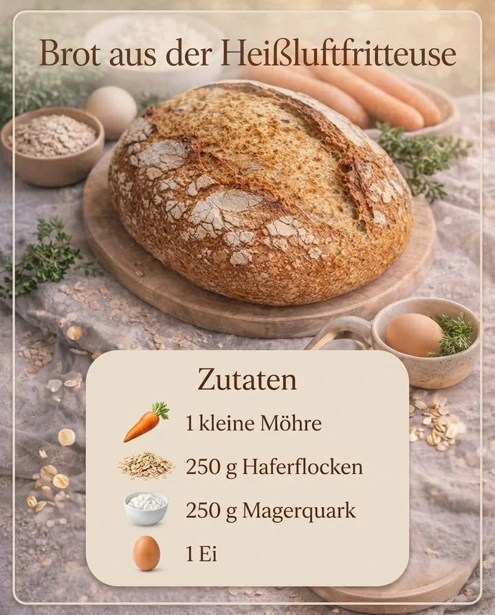 Frisch gebackenes Brot auf einem Holzbrett mit einer Messer und Deko.