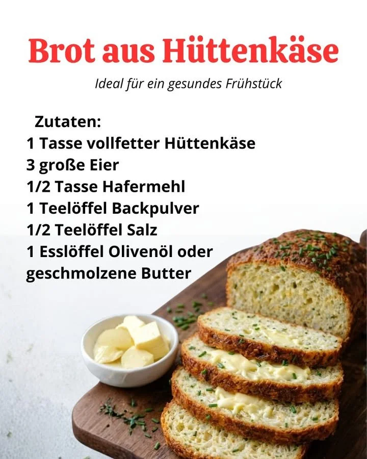 Hüttenkäse Brot Rezept mit frischen Zutaten und köstlichem Geschmack