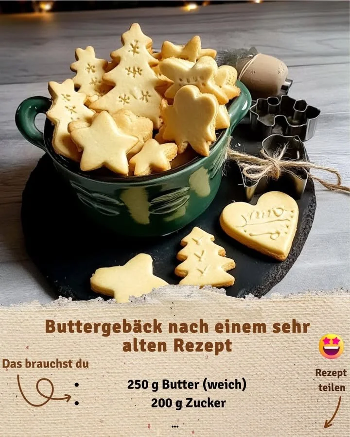 Frisches Buttergebäck auf einem Teller, ideal zum Genießen mit Kaffee oder Tee.