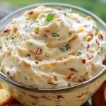 Cowboy Frischkäse Aufstrich mit frischen Kräutern auf Brot serviert